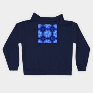 Snowflake tile pattern Kids Hoodie